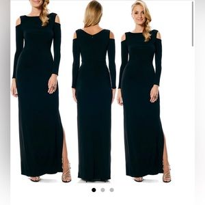 Laundry by Shelli Segal Cold Shoulder Jersey Gown size 0